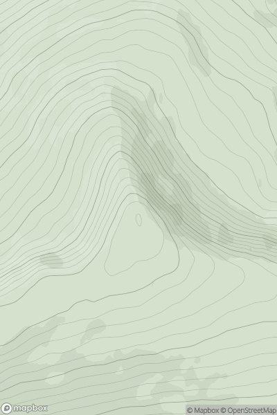 Thumbnail image for Druim Fada West Top [Mallaig to Fort William] showing contour plot for surrounding peak